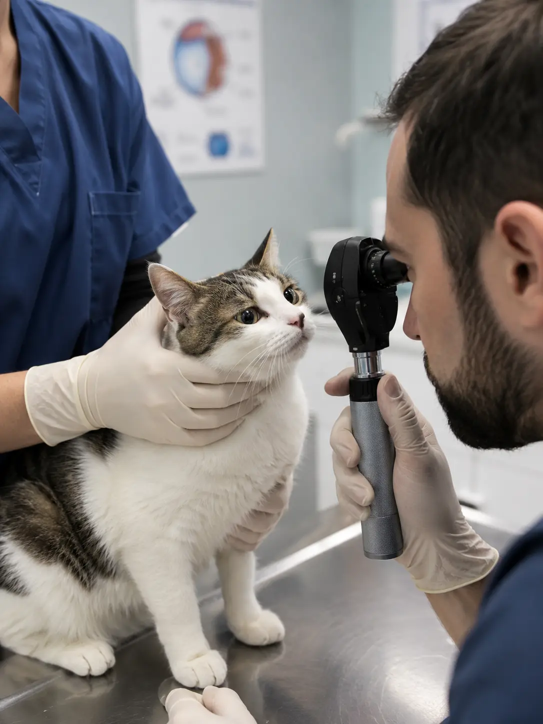 Kedi köpek göz muayenesi 1